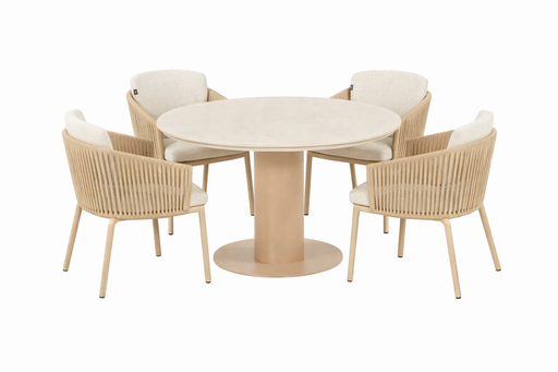 Hartman Sevilla/Girona 120 cm dining tuinset 5-delig