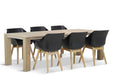 Hartman Sophie teak/Brighton 240 cm dining tuinset 7-delig - 6434