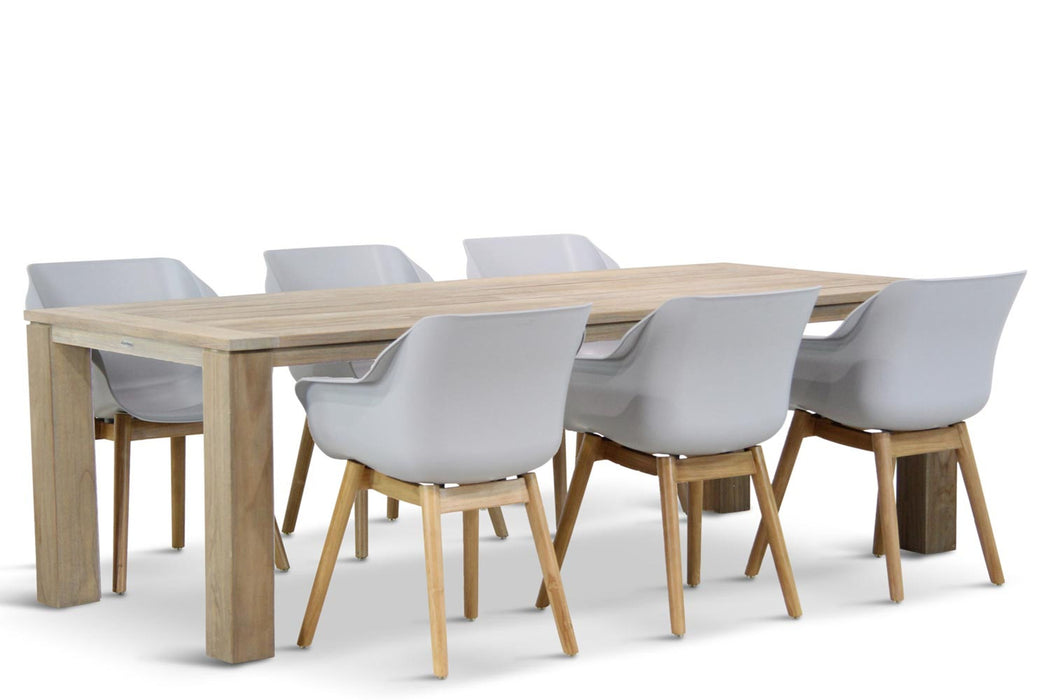 Hartman Sophie teak/Brighton 240 cm dining tuinset 7-delig - 6436