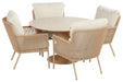 Hartman Zaragoza/Zaragoza 120 cm dining tuinset 5-delig