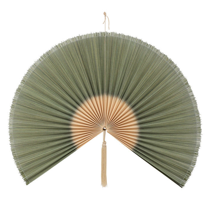 Bloomingville Wanddecoratie Jaime Bamboe, 145 x 110cm - Groen
