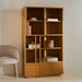 Kave Home Vitrinekast Helvine Eiken en glas, 174 x 100cm - Bruin