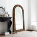 DTP Home Spiegel Slats Teakhout, 200 x 100cm - Bruin - Japandi