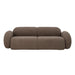 Bloomingville Bank Magola 228cm, Teddy stof - Bruin