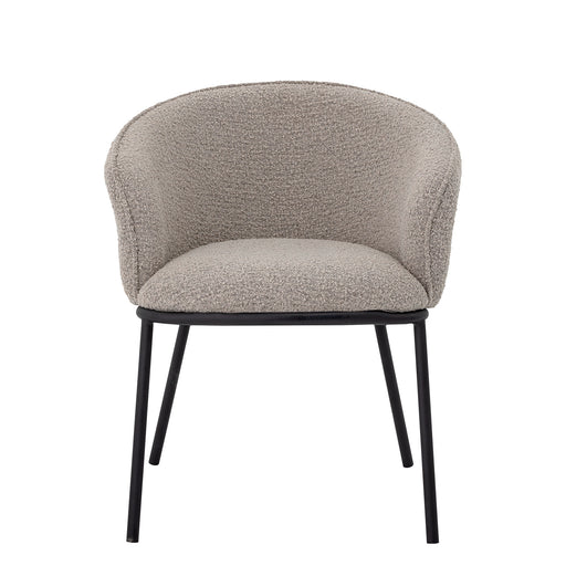 Bloomingville Eetkamerstoel Cortone Bouclé - Grijs - ThatLyfeStyle