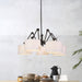 its about RoMi Hanglamp Amsterdam met stoffen kap, 5-lamps - Wit