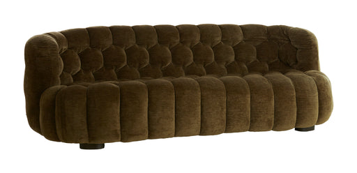 Light & Living Bank Amara Velvet - Olijfgroen