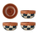 Bloomingville Schaal Check Set van 4 stuks - Meerkleurig