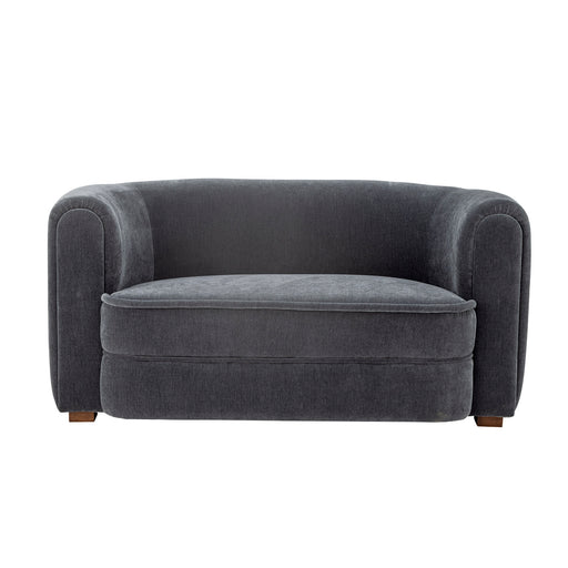 Bloomingville 2-zits Bank Malala Velourslook, 152cm - Blauw - ThatLyfeStyle