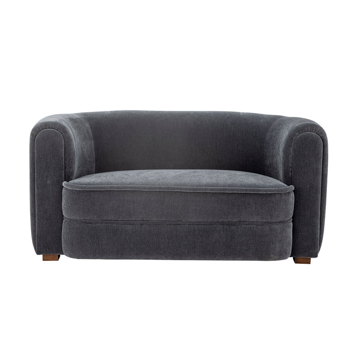 Bloomingville 2-zits Bank Malala Velourslook, 152cm - Blauw
