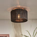 GOOD&MOJO Plafondlamp Iguazu Jute, 30cm - Zwart