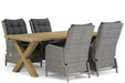 Garden Collections Kingston/Oregon 200 cm dining tuinset 5-delig