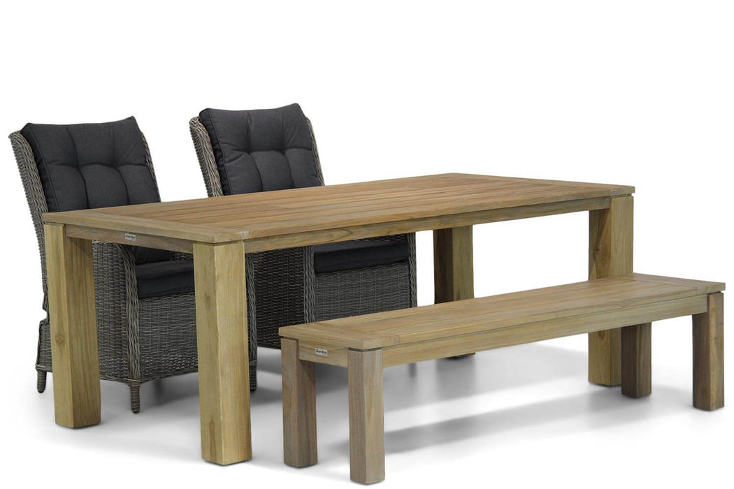 Garden Collections Kingston/Brighton 200 cm dining tuinset 4-delig