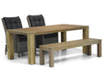 Garden Collections Kingston/Brighton 200 cm dining tuinset 4-delig
