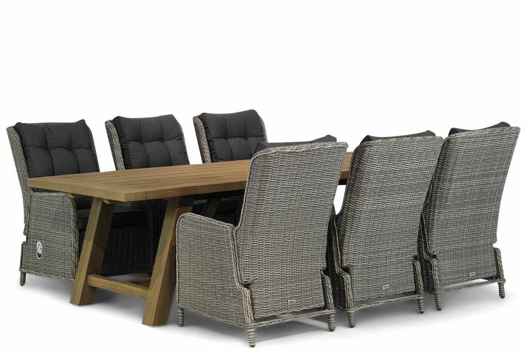 Garden Collections Kingston/Lazio 260 cm dining tuinset 7-delig