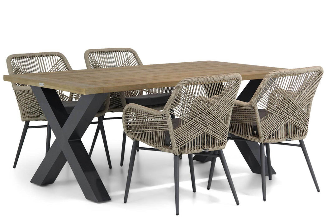 Lifestyle Advance/Cardiff 180 cm dining tuinset 5-delig - 10384