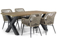 Lifestyle Advance/Cardiff 180 cm dining tuinset 5-delig - 10384