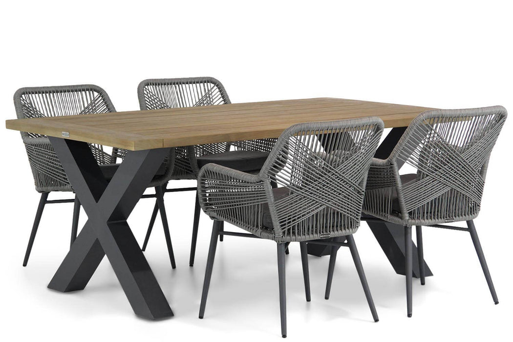Lifestyle Advance/Cardiff 180 cm dining tuinset 5-delig - 10388