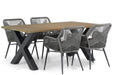 Lifestyle Advance/Cardiff 180 cm dining tuinset 5-delig - 10388