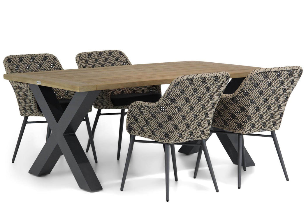 Lifestyle Crossway/Cardiff 180 cm dining tuinset 5-delig - 10390