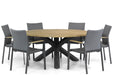 Lifestyle Brandon/Rockville 160 cm rond dining tuinset 7-delig