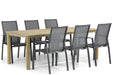 Lifestyle Ultimate/Weston 210 cm dining tuinset 7-delig