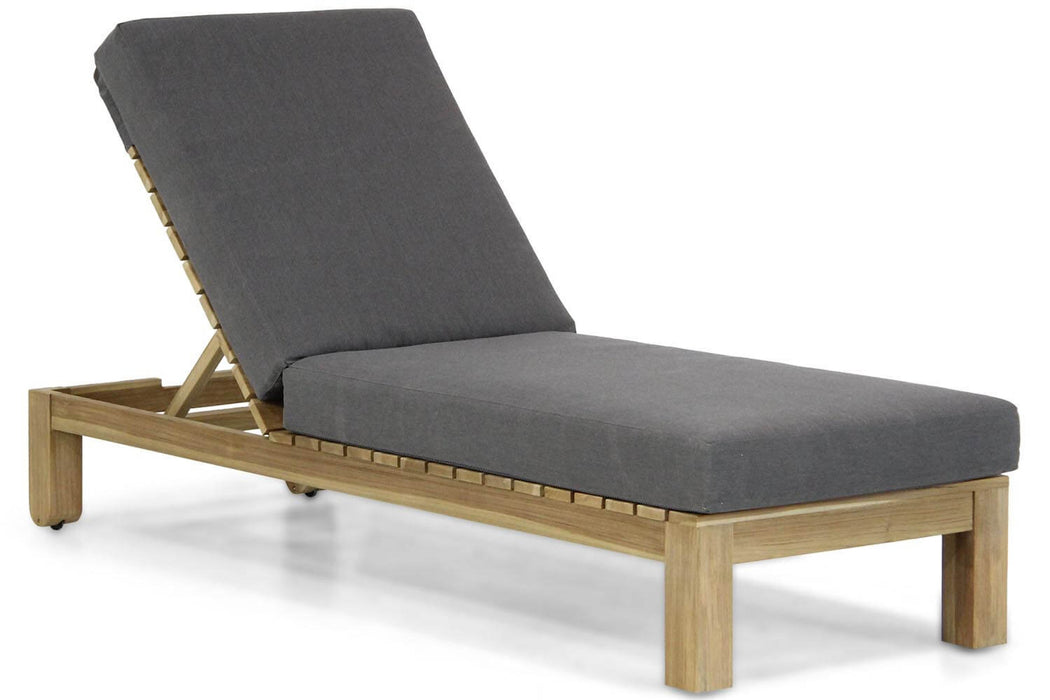 Santika Arlington lounger met antraciet kussen