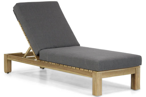 Santika Arlington lounger met antraciet kussen