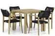 Lifestyle Dallas/Weston 90 cm dining tuinset 5-delig - 8639