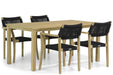 Lifestyle Dallas/Weston 160 cm dining tuinset 5-delig - 8635