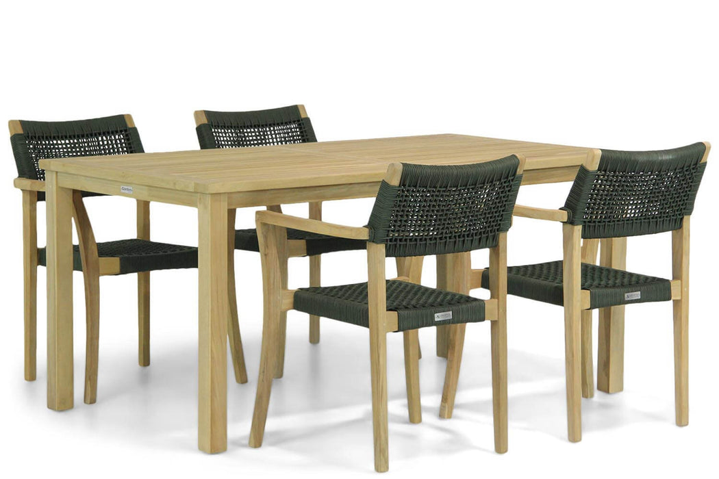 Lifestyle Dallas/Weston 160 cm dining tuinset 5-delig - 8768