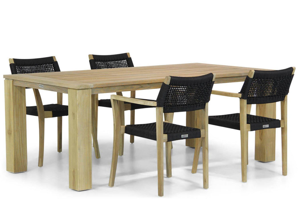 Lifestyle Dallas/Brighton 200 cm dining tuinset 5-delig - 8687