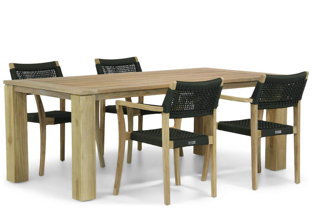 Lifestyle Dallas/Brighton 200 cm dining tuinset 5-delig - 8724