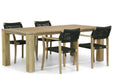 Lifestyle Dallas/Brighton 200 cm dining tuinset 5-delig - 8724