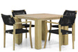 Lifestyle Dallas/Brighton 100 cm dining tuinset 5-delig - 8685