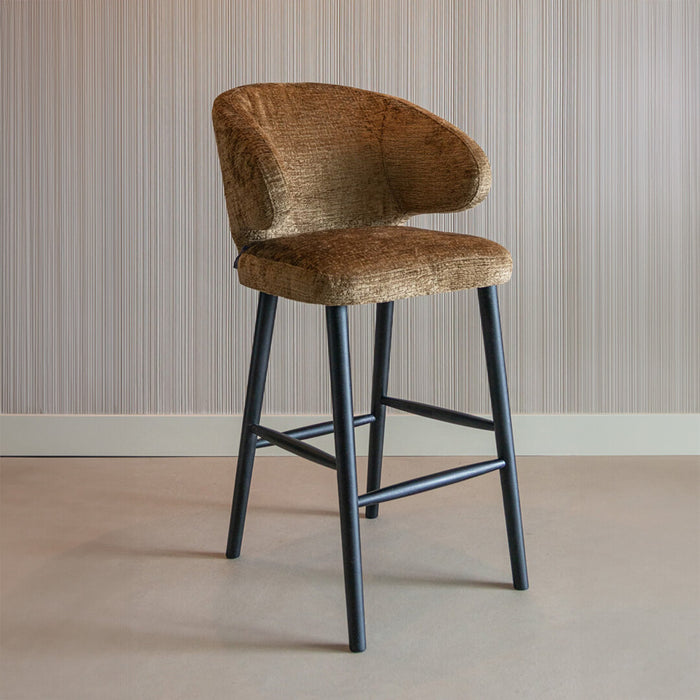 Richmond Barstoel Indigo Triangle - Goud (zithoogte 76cm)