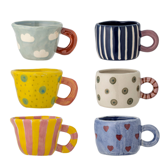 Bloomingville Mok Nini Set van 6 stuks - Meerkleurig