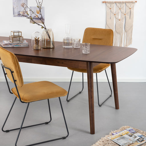 Sohome Uitschuifbare Eettafel Montreux Walnoot, 180-219 x 90cm - Bruin,Hout