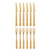 Bloomingville Bestek Ollin Steak Cutlery Set van 12 stuks - Goud