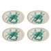 Bloomingville Bord Hadden Krab, Set van 4 stuks - Groen