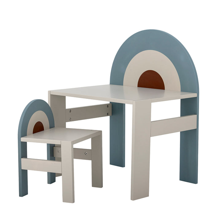 Bloomingville MINI Kindertafel Kiki Met stoel - Meerkleurig