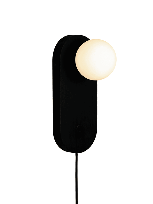 GOOD&MOJO Wandlamp Java Bamboe en glas - Zwart