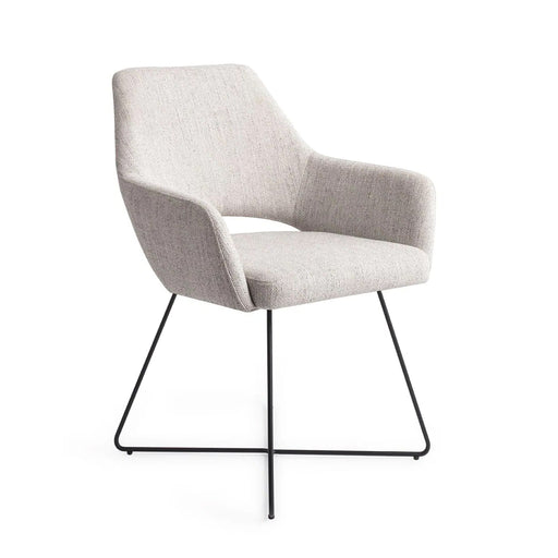 Jesper Home Eetkamerstoel Yanai Cross Black - Pigeon - ThatLyfeStyle