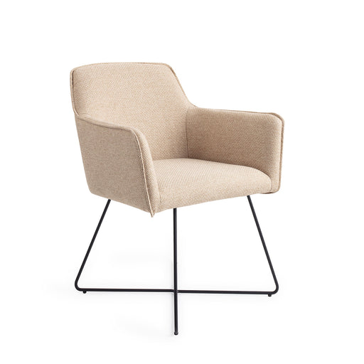 Jesper Home Eetkamerstoel Hofu Cross Black - Wild Walnut - ThatLyfeStyle