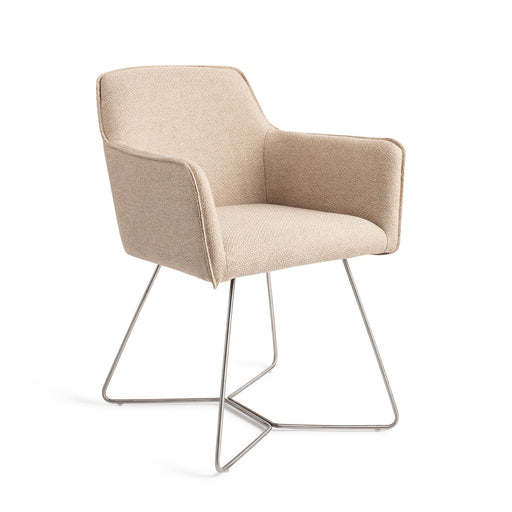 Jesper Home Eetkamerstoel Hofu Beehive Steel - Wild Walnut - ThatLyfeStyle
