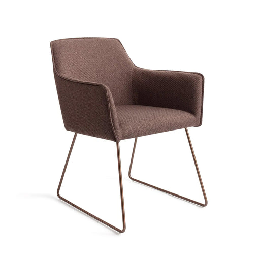 Jesper Home Eetkamerstoel Hofu Slide Rose Gold - Potters Clay - ThatLyfeStyle