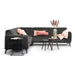 Sohome Hoekbank Jill Velvet - antraciet