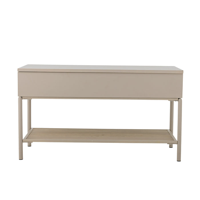 Bloomingville Bankje Aveline Met opbergvak, 80cm - Naturel