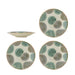 Bloomingville Bord Bethany Set van 4 stuks, 14cm - Beige/Groen