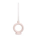 QUVIO Ronde kaarsenhouder - Rond - Keramiek - Gebroken wit - Groot